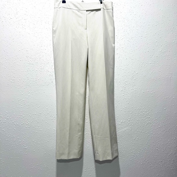 Tahari ASL Women's Striped Notched Collar One-Button Jacket  8 - Picture 7 of 9